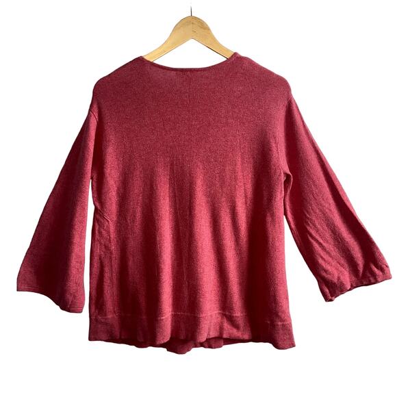 Pure J Jill Crewneck Pocket Sweater Cotton Cashmere Size Small - Picture 5 of 5